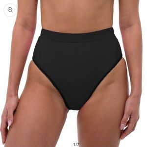 Classic Black High-Waisted Bikini Bottom